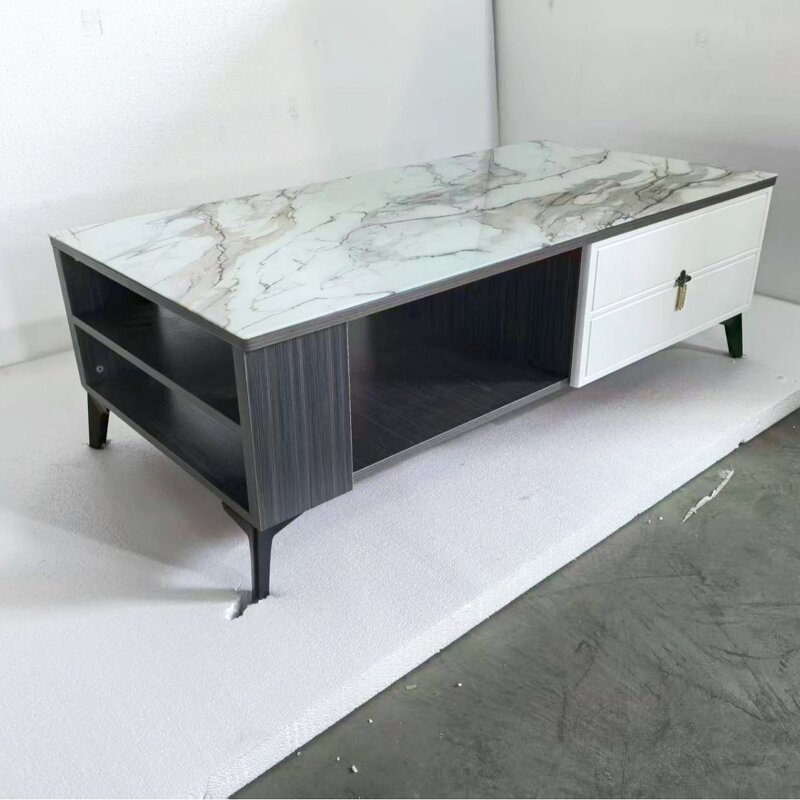 TV Cabinet Factory - Simple Tempered Glass Cabinet