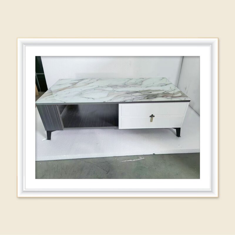 TV Cabinet Factory - Simple Tempered Glass Cabinet