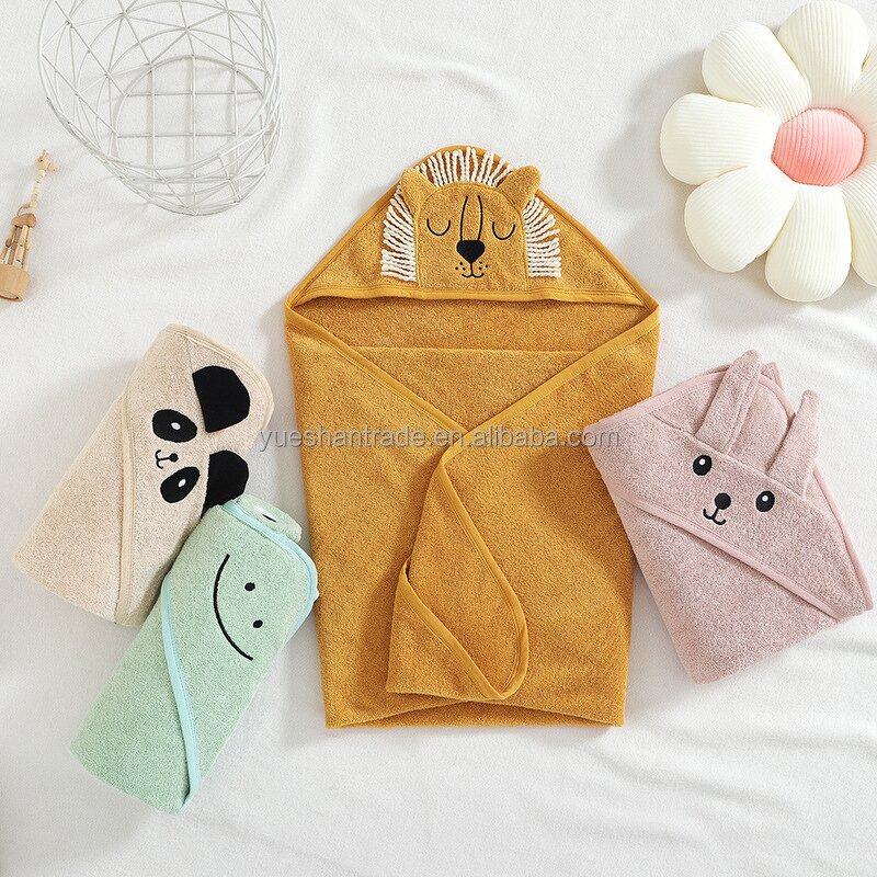 Hooded Baby Towel Factory - Cute Animal Design Bath Blanket