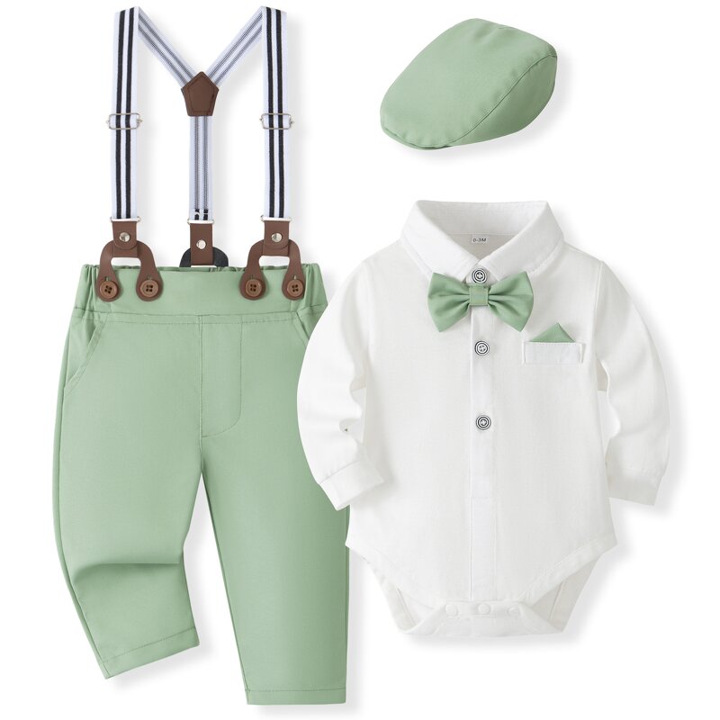 Baby Suit Factory - Children's Long-sleeved Gentleman Jumpsuit