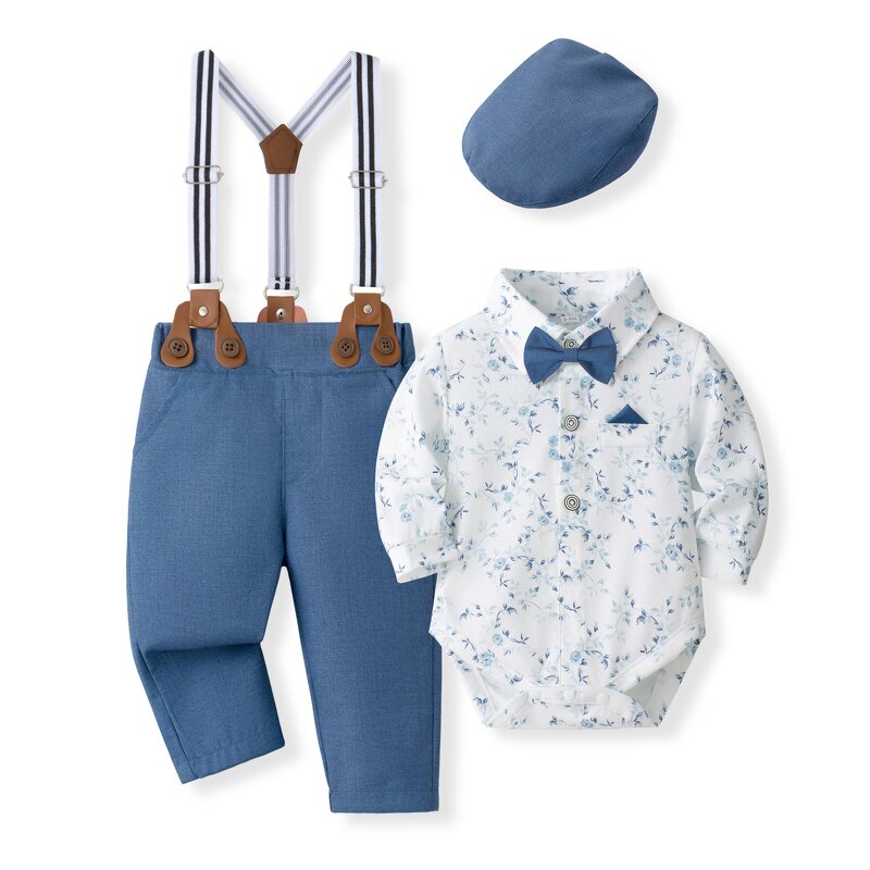 Baby Suit Factory - Children's Long-sleeved Gentleman Jumpsuit