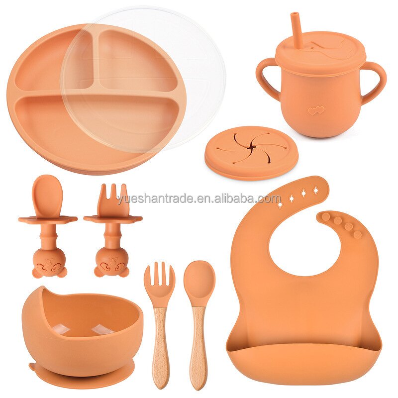 Baby Dining Set Factory - Custom Logo BPA-Free Silicone Set