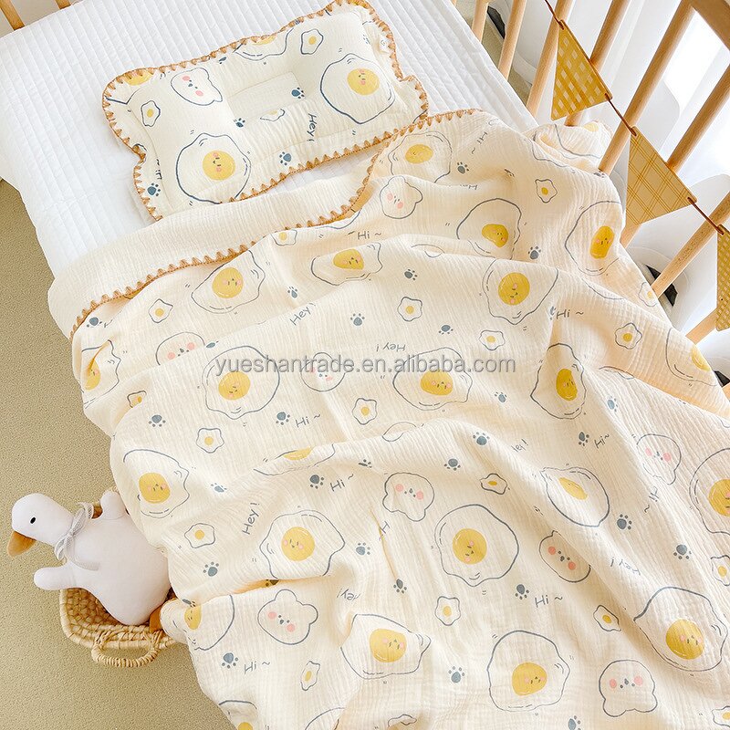 Swaddle Blanket Factory - 4 Layer Cozy White Organic Cotton