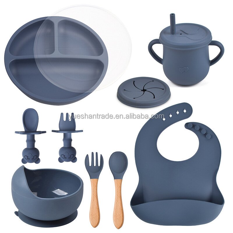 Baby Dining Set Factory - Custom Logo BPA-Free Silicone Set