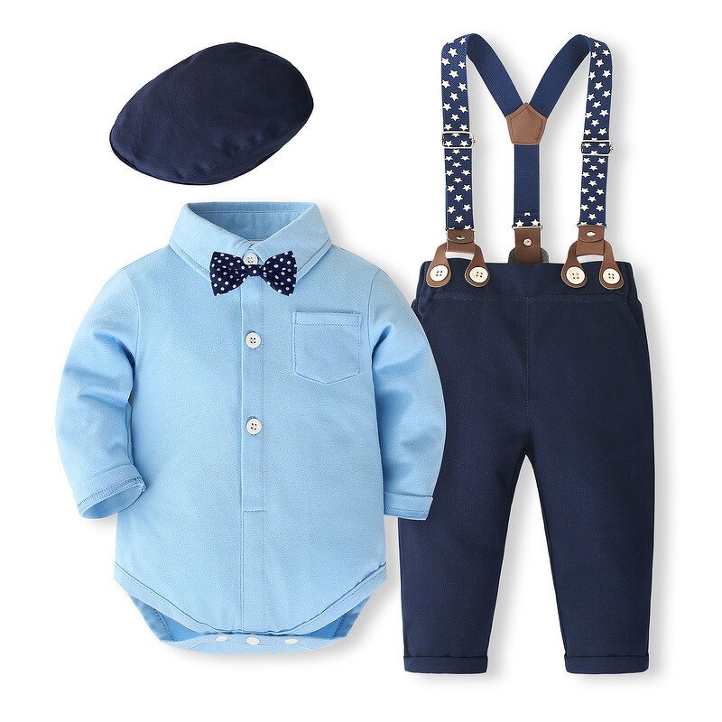 Baby Suit Factory - Children's Long-sleeved Gentleman Jumpsuit
