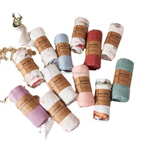 Muslin Swaddle Blanket Factory - Organic Bamboo Cotton Newborn Wrap