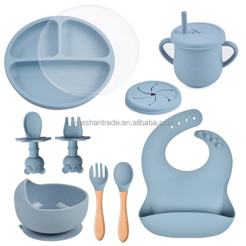 Baby Dining Set Factory - Custom Logo BPA-Free Silicone Set