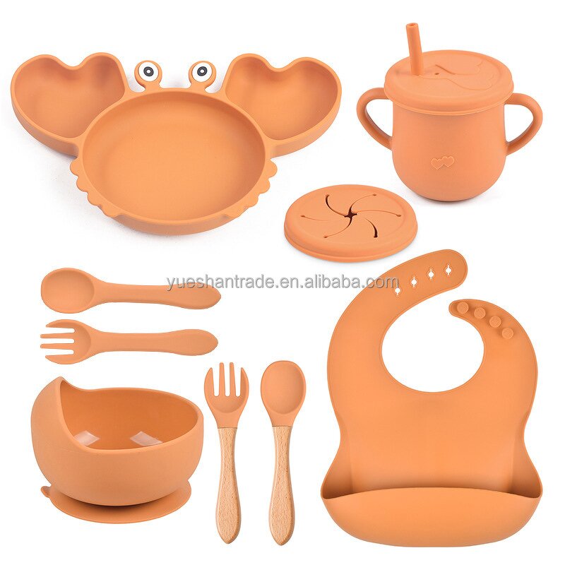 Baby Feeding Set Factory - Silicone Animal Pattern Weaning Set