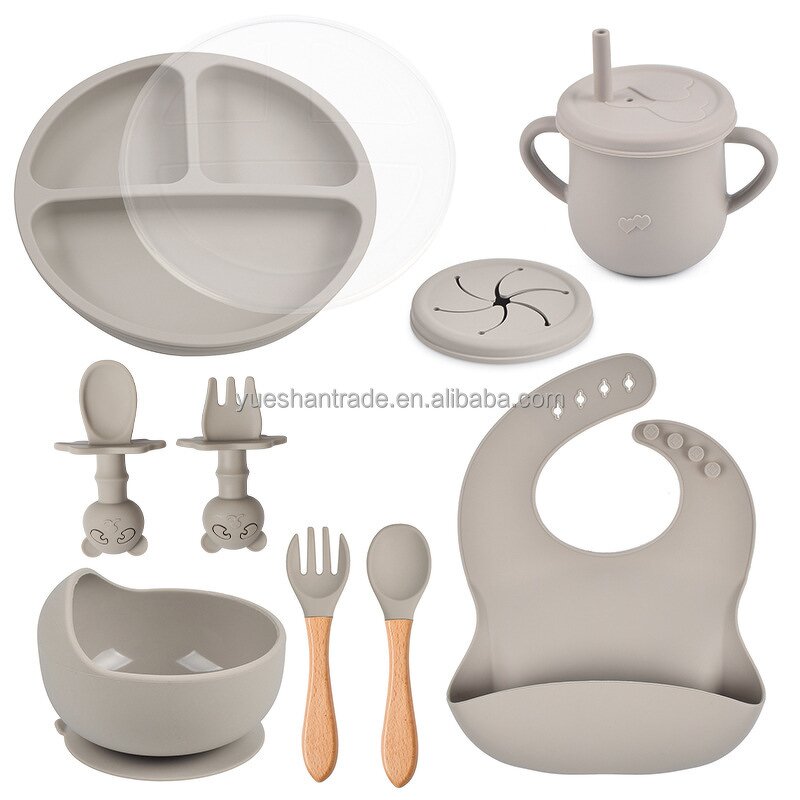 Baby Dining Set Factory - Custom Logo BPA-Free Silicone Set