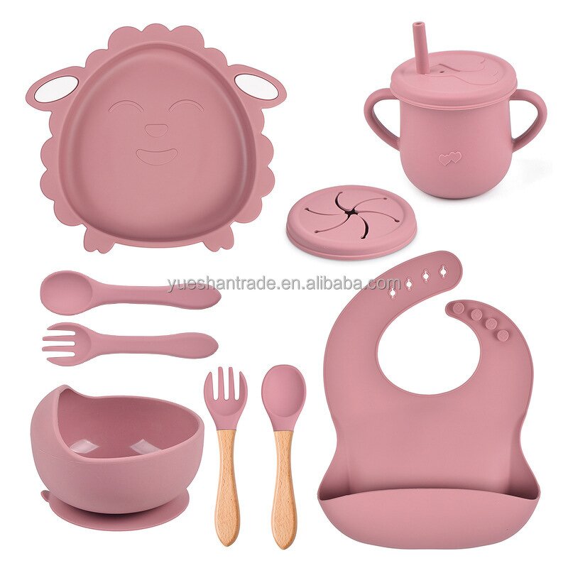 Baby Feeding Set Factory - Custom Wooden Spoon Silicone Set
