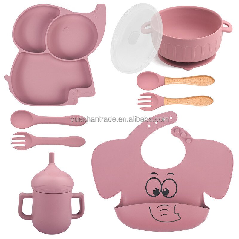Baby Dining Set Factory - Animal Pattern Food-Grade Silicone Set