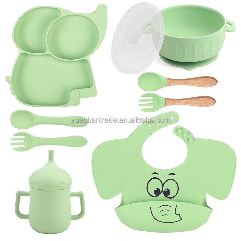 Baby Dining Set Factory - Animal Pattern Food-Grade Silicone Set