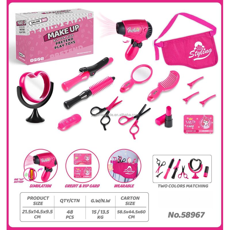 Beauty Set Toys Factory - Pretend Play Hair Salon Makeup Set
