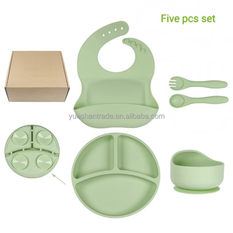 Baby Feeding Set Factory - BPA Free Silicone Suction Bowl Plate