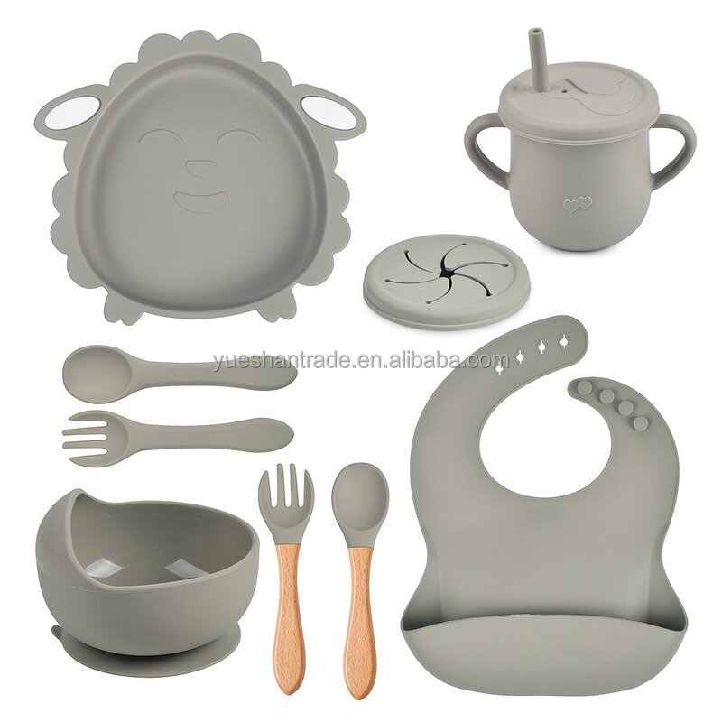 Baby Feeding Set Factory - Custom Wooden Spoon Silicone Set