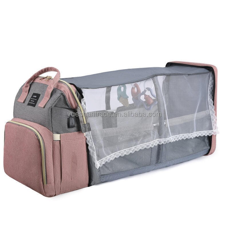 Bassinet Bag Factory - Wholesale 3 in 1 Folding Bed Diaper Bag