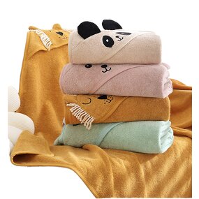 Hooded Baby Towel Factory - Cute Animal Design Bath Blanket