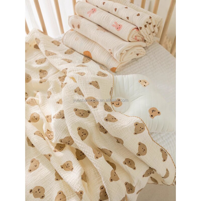 Swaddle Blanket Factory - 4 Layer Cozy White Organic Cotton