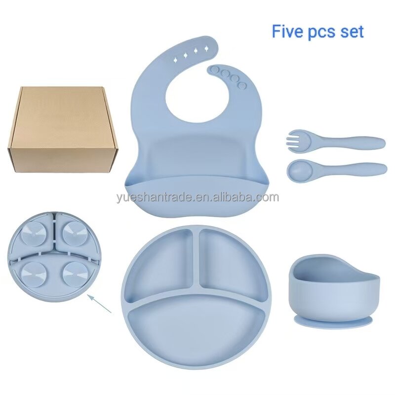 Baby Feeding Set Factory - BPA Free Silicone Suction Bowl Plate