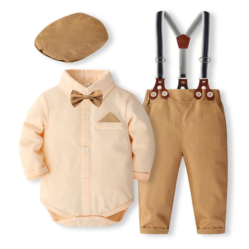 Baby Suit Factory - Children's Long-sleeved Gentleman Jumpsuit