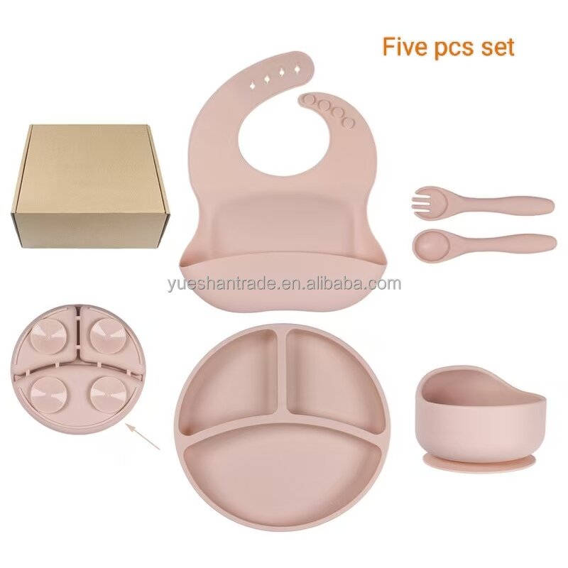 Baby Feeding Set Factory - BPA Free Silicone Suction Bowl Plate