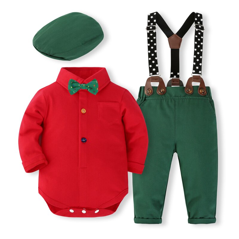 Baby Suit Factory - Children's Long-sleeved Gentleman Jumpsuit