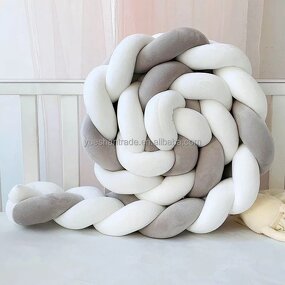 Baby Crib Bumper Factory - Wholesale 3-Strand Knotted Braided Bumper