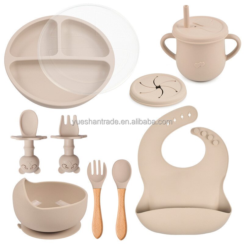 Baby Dining Set Factory - Custom Logo BPA-Free Silicone Set