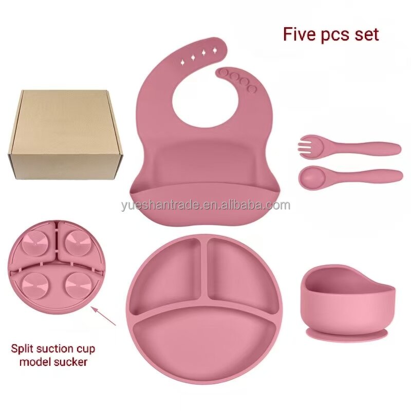 Baby Feeding Set Factory - BPA Free Silicone Suction Bowl Plate