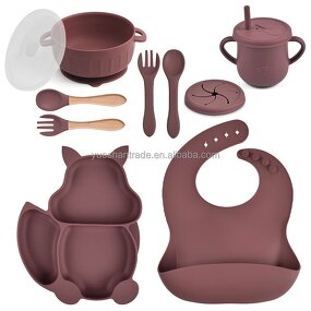 Baby Feeding Set Factory - 100% Food Grade BPA Free Silicone Set