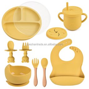 Baby Dining Set Factory - Custom Logo BPA-Free Silicone Set