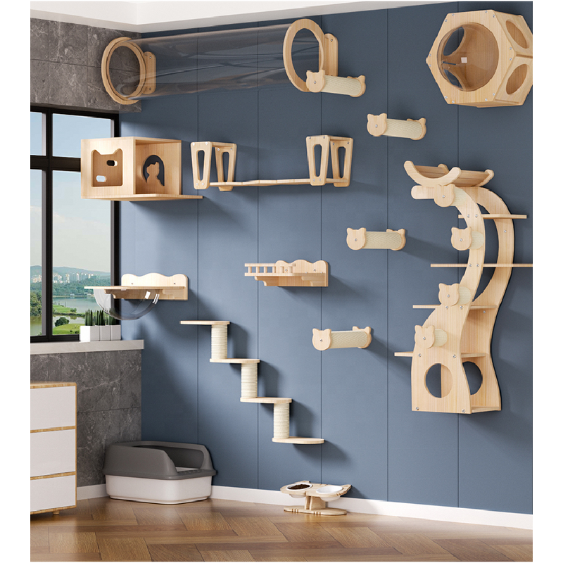 Cat Furniture Factory - New Design Wall Mounted Climbing Shelves