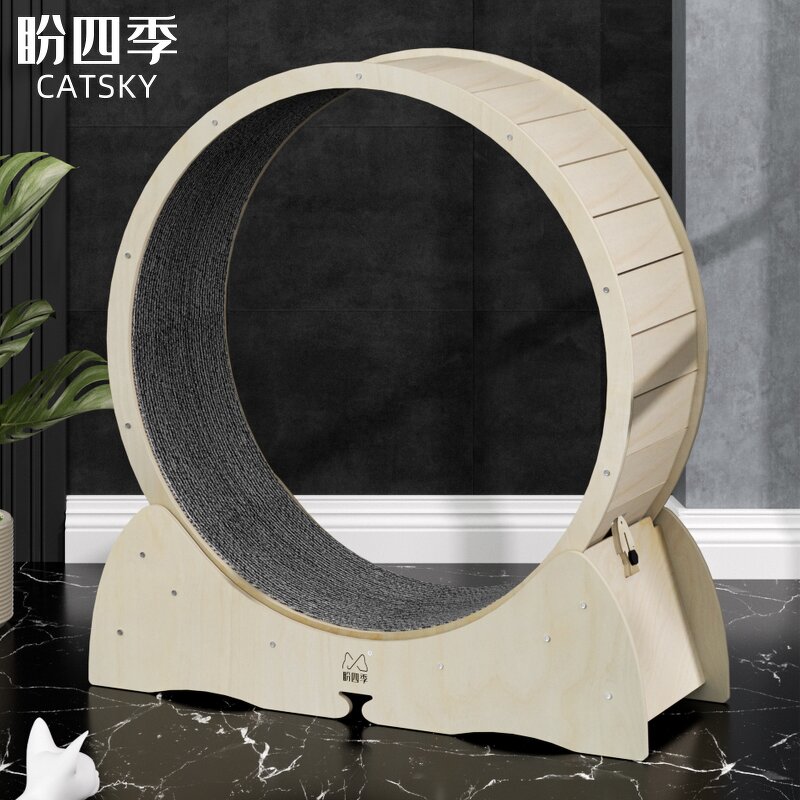 Pet Treadmill Factory - OEM ODM Wooden Anti-depression Running Wheel