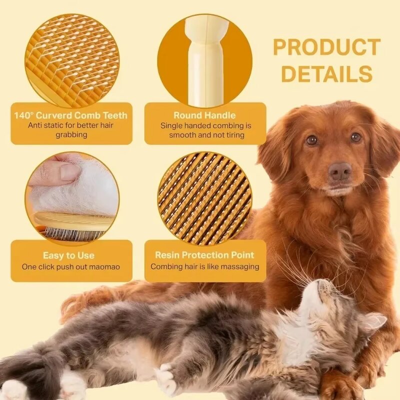 Pet Grooming Brush Factory - RTS Cute Pet Comb Reusable
