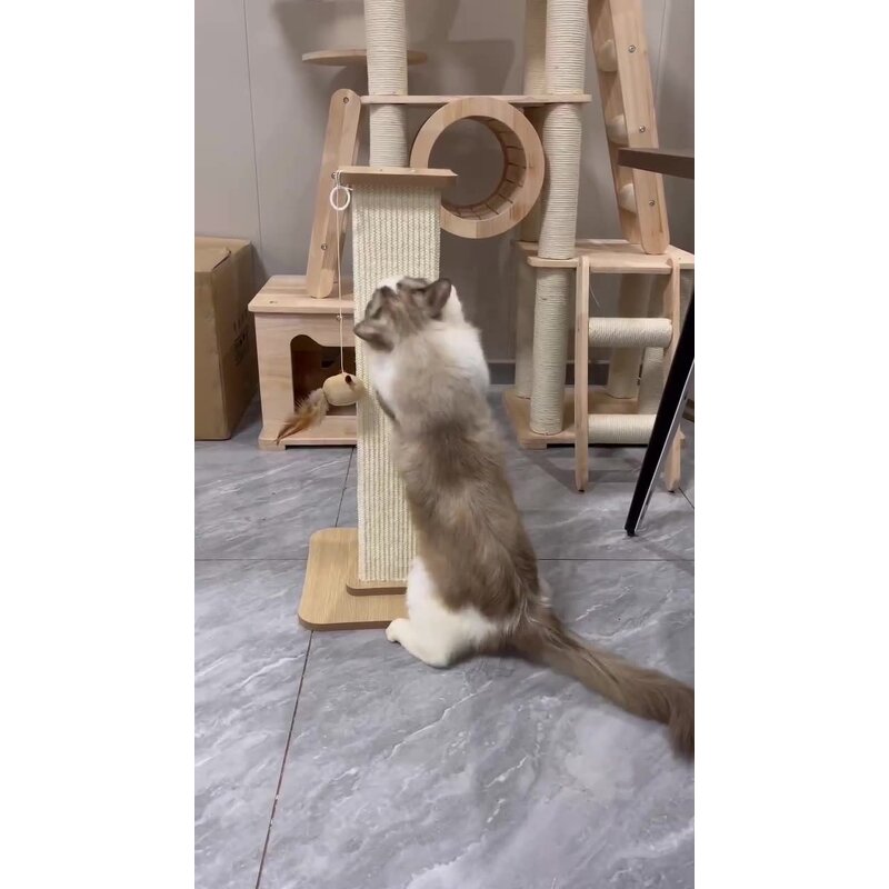 Cat Scratching Post Factory - Sisal Solid Wood Durable Claw Board