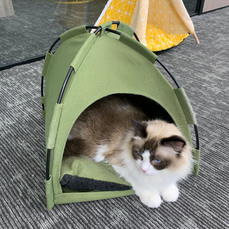 Pet Tent Bed Factory - Foldable Green Portable Breathable Bed
