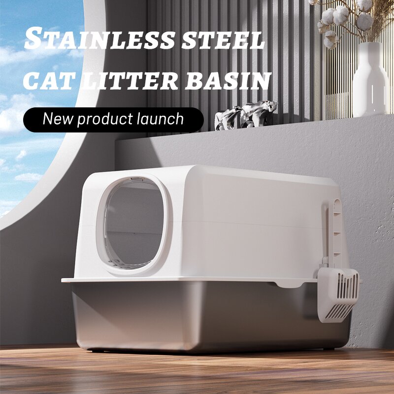 Cat Litter Box Factory - Original Design Covered Stainless Steel