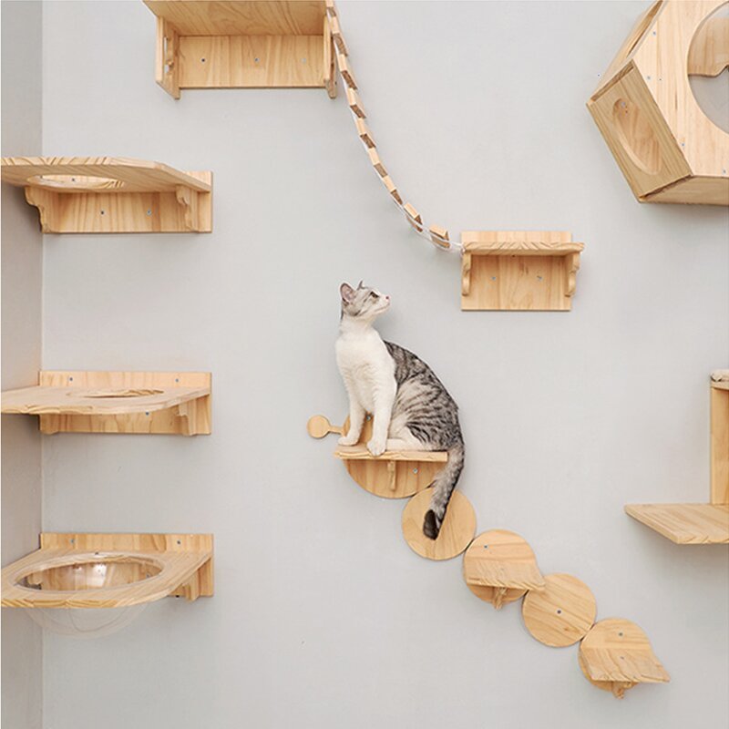 Cat Tree House Factory - Multifunctional Wall Mounted Shelves Toy