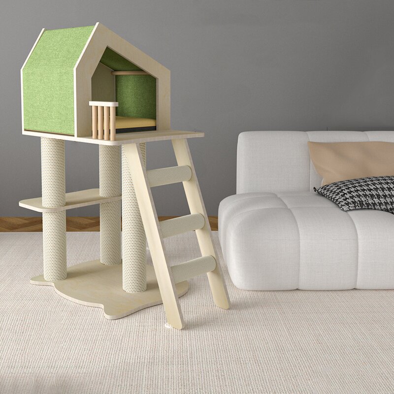 Cat Tree House Factory - New Design Wooden Cat Bed House