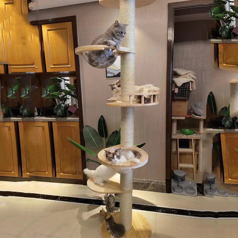 Cat Climbing Tree Factory - Custom Solid Wood Long Lasting Cork