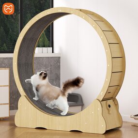 Cat Wheel Factory - Solid Wood Silent Pet Treadmill Toy