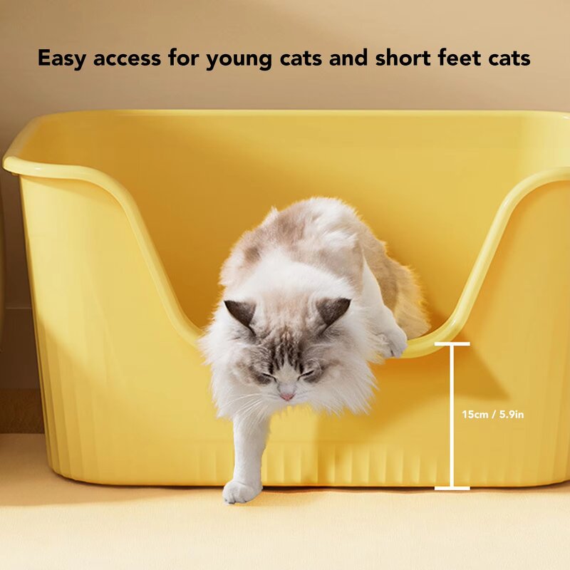 Cat Litter Box Factory - Large High Sides Anti Splashing Portable