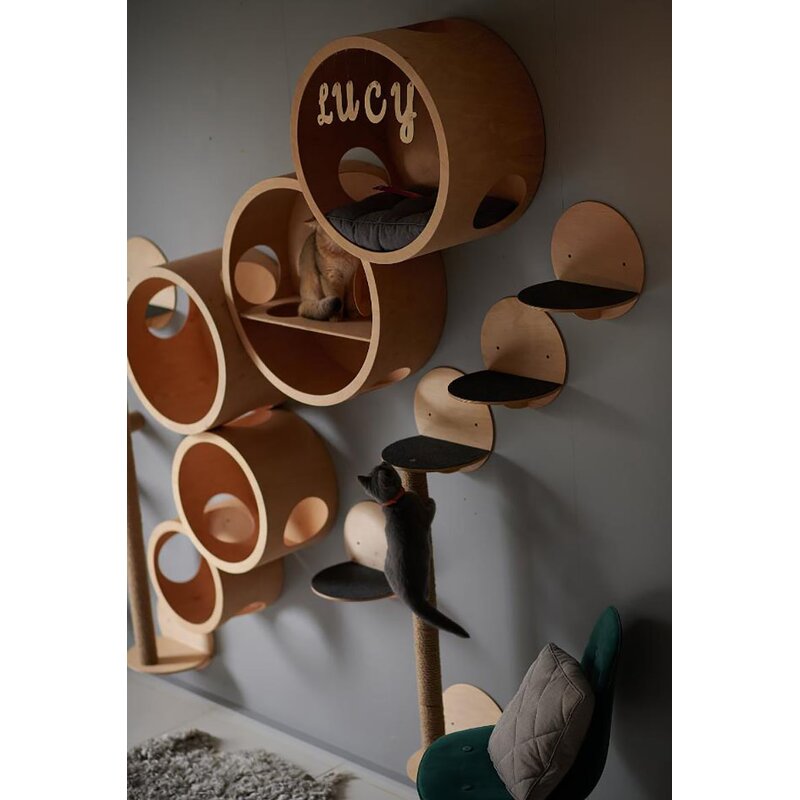 Pet Furniture Factory - Wooden Wall Mounted Climbing Steps