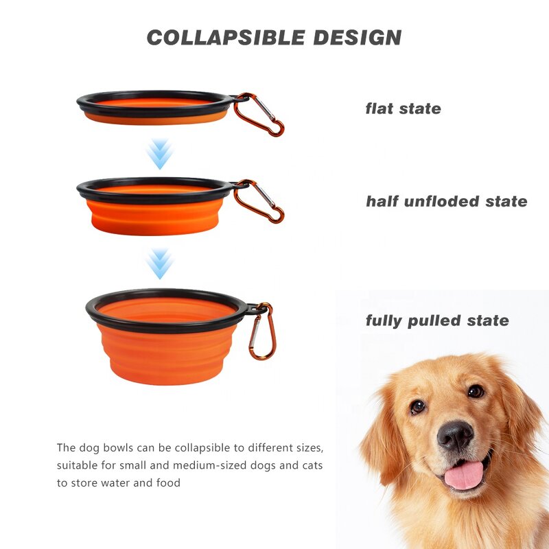 Pet Bowl Factory - Outdoor Collapsable Silicone Travel Feeding Bowl