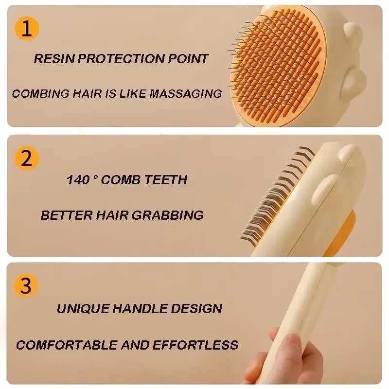 Pet Grooming Brush Factory - RTS Cute Pet Comb Reusable