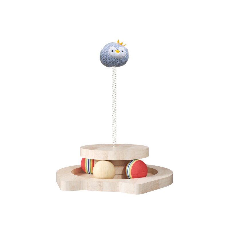 Cat Toys Factory - OEM ODM Wooden Chasing Ball Tracks Toy