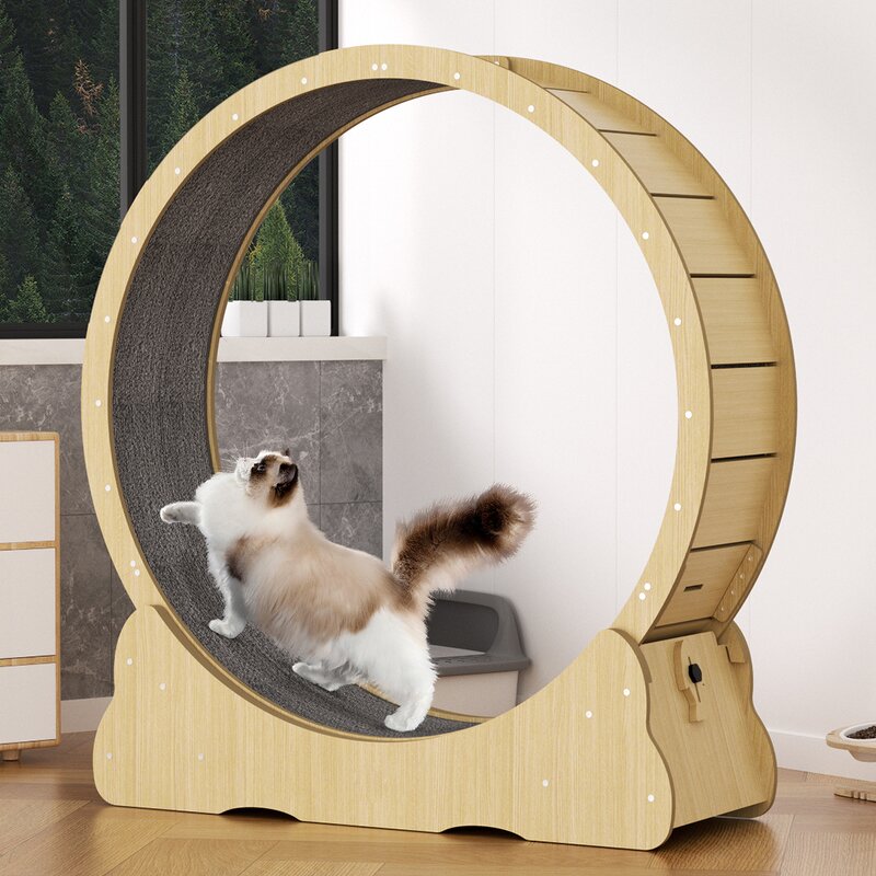 Cat Wheel Treadmill Factory - Luxury Silent Solid Wood Running Wheel