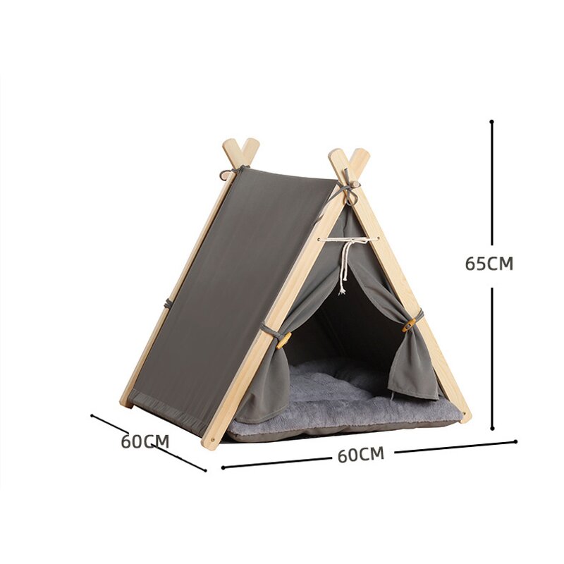 Pet Teepee Factory - Portable Washable Cat Teepee with Cushion