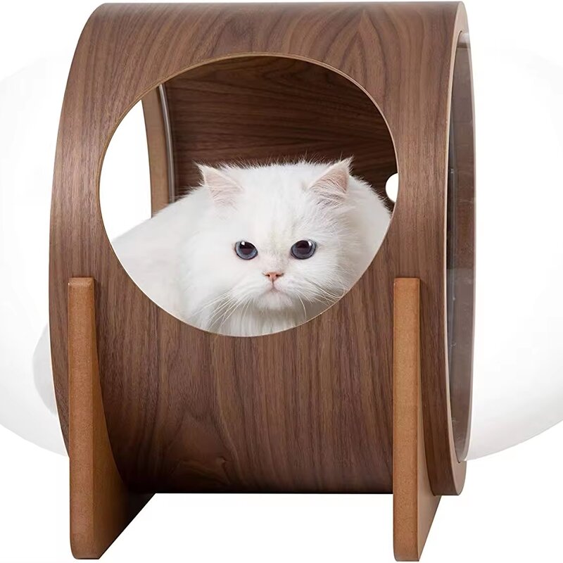 Pet Bed Factory - Designed Wood Oak Warm Cozy Cat Dog Bed