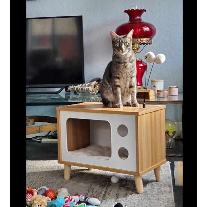 Cat Bed Factory - OEM ODM Rectangular Bedside Table Cat Bed